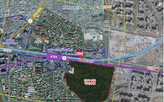 '공항동 역세권 청년주택' 공급사업의 위치도. 서울시 제공